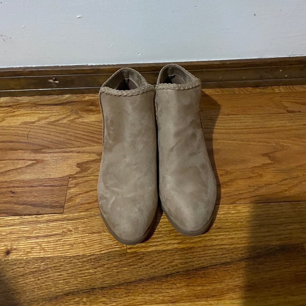 Tan booties